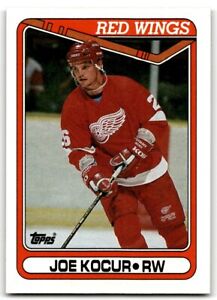1990-91 Topps Joey Kocur Rookie Detroit Red Wings #55