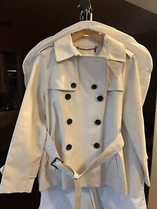COACH Solid Short Trench Coat, Size SMALL SP