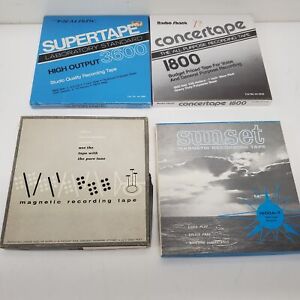 New ListingCollection of 4 Vintage Magnetic Recording Reel Tapes