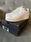 Nike Air Force 1 '07 LX Womens Size 8Pearl White Yellow Air Sign And Laces