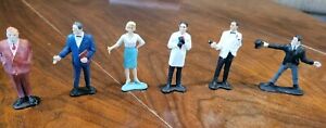1965 Gilbert Toys James Bond 007 SIX Movie Characters Action Figures VERY RARE