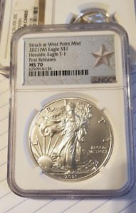 2021W Silver Eagle MS70 - First Releases