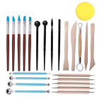 24pcs Polymer Molded Impression Silicone Pen Clay Sculpting Painting Tools Set