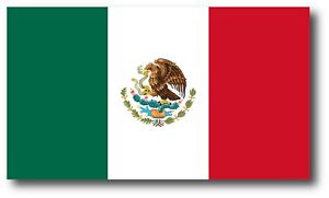 MEXICO FLAG MEXICAN DECAL STICKER MADE USA CAR TRUCK WINDOW 3M VINYL LAPTOP Yeti