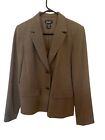 Rafaella Women 2 Pc Brown Suit Jacket/Blazer Size 12 Pants/Slacks Size 14