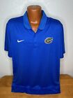 Men's Nike Dri Fit S/S Polo Golf Shirt 2XL XXL - Florida Gators - Blue