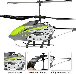 Syma S107H 2.4Ghz Remote Control Led Light Rc Helicopter w/ Gyro Gift for Kids