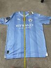 Erling Haaland #9 Manchester City Home Jersey 2023/2024 with UCL Badge size L