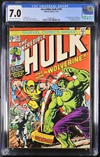 Incredible Hulk #181 CGC FN/VF 7.0 1st Full Appearance Wolverine! Marvel 1974