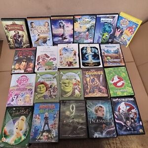 Lot of 100 DVD Cartoon Family Children Classic Animated Kid Disney Movie BIG SET