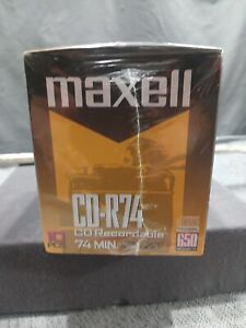 New ListingNWB  Sealed Maxell CD-R74  Recordable CD Compact Disc, 74 Min., 650 MB Megabytes
