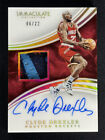 2015-16 Panini Immaculate Collection Clyde Drexler #PA-CDR Jersey Patch Auto /22