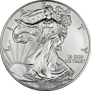 2014 $1 United States American Silver Eagle 1 oz Brilliant Uncirculated