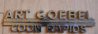 art goebel coon rapids Minnesota vintage car dealer emblem
