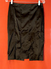H&M Skirt Women Size 4 Black Satin Pencil Skirt