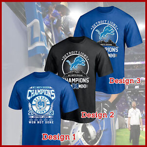 HOT SALE!!! - 2023 NFC North Division Champions Detroit Football Lions T Shirts
