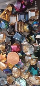40 Pcs Large beads Crystal Bead Lot Faceted Transparent Glass
