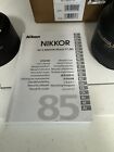Nikon AF-S NIKKOR 85mm f/1.8G EXCELLENT