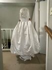 Authentic Amsale wedding gown champagne silk satin cathedral train Street size 0