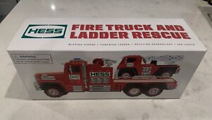 2015 HESS FIRE TRUCK AND LADDER RESCUE / NEW IN BOX / CASE FRESH COLLECTIBLE