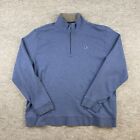 Vineyard Vines Pullover Mens 2XL 100% Pima 1/4 Zip Sweater Sweatshirt  Blue