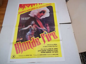 Blonde Fire - Seka and John Holmes 1978 original X-rated movie Poster EXC-