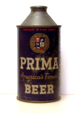 **Tough c 1950s PRIMA HP indoor cone top beer can from Chicago, IL