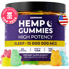 Natural Hemp Oil Bears Gummies-Calm,Stress,Anxiety,Pain,Muscle,Relax 12000MG