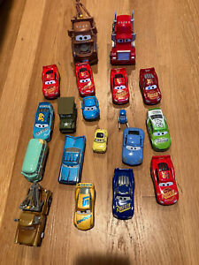 Disney Cars Mixed Lot of 19 Various Lightning McQueen Toy Cars