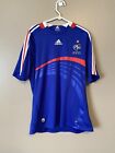 Adidas FFF France Euro Authentic 2007-08 Home Soccer Football Jersey Size L