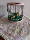 New ListingVintage Small Round Pink Metal Bird Cage With Solid End Caps And Bird Clip