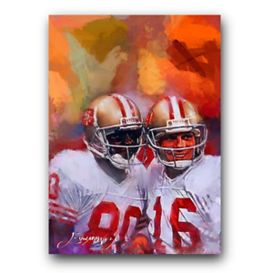 New ListingJoe Montana & Jerry Rice #11 Art Card Limited 8/50 Vela (San Francisco 49ers)