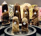 Natural Chocolate Calcite Towers from Pakistan L@@K Free ship & Gift