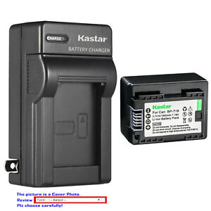 Kastar Battery AC Wall Charger for BP-718 & Canon VIXIA HF R600 HFR600 Camera