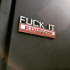 Chrome FUCK-IT EDITION Logo Emblem Badges Decal Car Stickers Decor Accessories (For: 2023 Jeep Grand Cherokee L)