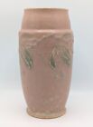 Roseville Cremona Pink Vase Art Deco Floral Matte Glaze 8 in 355-8