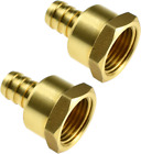 New Listing2-Pack 1/2 Inch PEX to 1/2 Inch NPT Female Thread Pipe Fitting Lead-Free Brass B