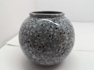 New ListingWest German Art Pottery Scheurich Keramik Vase 504-15 Speckled Grey Vintage