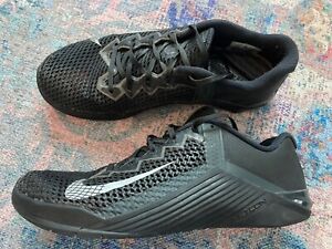 Nike Metcon 6 Men’s Size 11 CrossFit Training Shoes Black Silver CK9388-001
