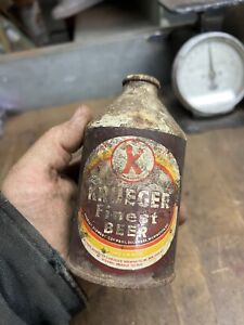 Vintage Old Rare 1945 45 Empty Original Krueger Finest Beer Cone Top Can NY USA