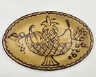 Red Oak Pottery- Red Ware Shallow Oval Plate 11.5