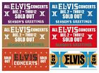 ELVIS 70's Vintage Style Vegas Hotel Concert Ticket Signs