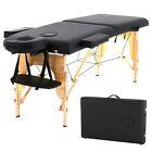 Massage Table Lash Bed Spa Bed Pu Portable Massage Bed Adjustable Height 2 Fo...