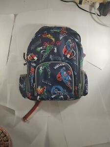 Pottery Barn DC Superheroes Kids Backpack WOW Embroidered