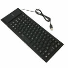 Waterproof Silicone Keyboard Foldable Flexible USB Dustproof DirtProof Full Size