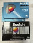 Scotch 60 Minute Blank Cassette Tapes NEW Sealed Lot Of 4