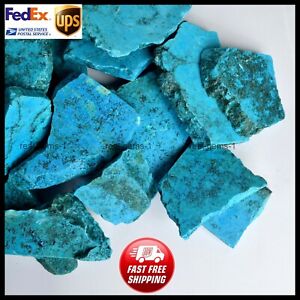 Natural Arizona Blue Turquoise 500 Ct. Pendant Lot Rough Slab Loose Gemstones