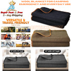 Military Wool Blanket for Camping Emergency Everyday Use Outdoor Wool Blanket
