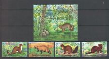 Moldova 2006 Fauna Animals 4 MNH stamps + Block