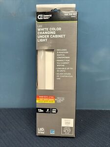 Commercial Electric 54196202 Plug-In LED Under Cabinet Light, 3 Color White
